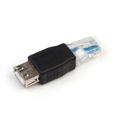 

RJ45 Male to USB AF A Female Adapter Socket LAN Network Ethernet Router Plug