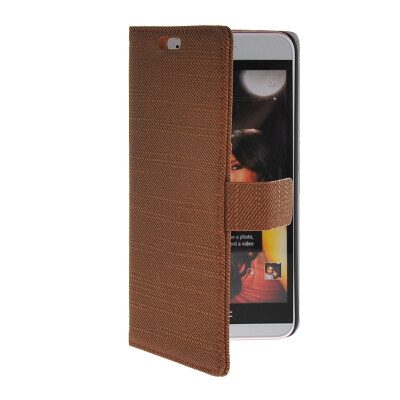 

MOONCASE Slim Leather Side Flip Wallet Card Slot Pouch with Kickstand Shell Back чехол для HTC Desire Eye Brown