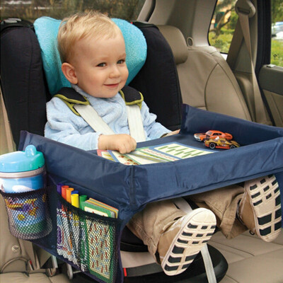 

Car Seat Travel Tray Table Baby Waterproof Safety Snack Kids Play