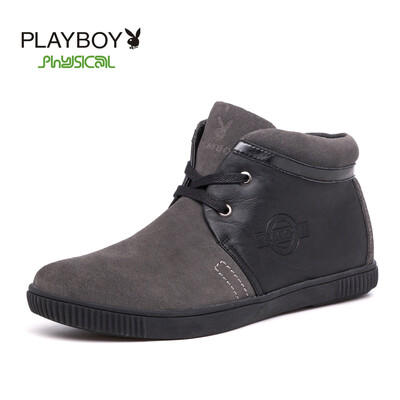 

PLAYBOY brand,Warm high-top,Leisure with fluff,Snow cotton,Men's shoes