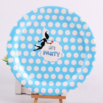 

FANLUS 9inch 20-Count Round Paper Dinner Plates Happi Tree Sweet Baby birthday party decorations supplies Various specifications