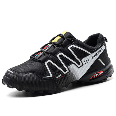 

Damaizhang Men Color Block Outdoor Lace Up Sneaker Anti-slip High Quality Sport Running Shoes