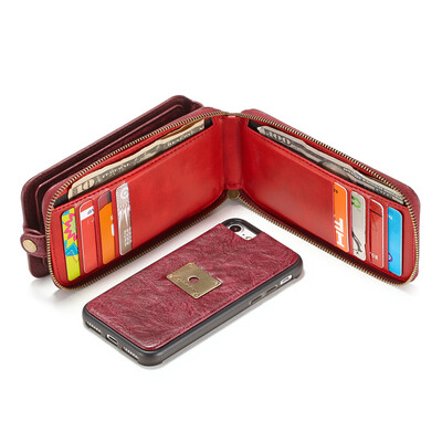 

Iphone 78X Luxury Leather Commerce Multi-function Fashion Handbag Wallet Card Clip Cover Phone case
