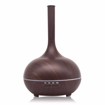 

TOMNEW 400ML Essential Oil Diffuser Humidifier Ultrasonic Strong Mist Aroma Aromatherapy Diffuser Wood Grain Air Filter for Home