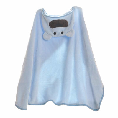 

Kids Hooded Blanket Shawl Warm Flannel Catoon Stroller Car Sofa Bedding Blanket Robe Cape Cloak Boy Girl Purple