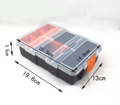 

Profession ABS Plastic Transparent Cover Tool Box Waterproof Wear - Resistant Metal Storage Box Modular Parts Screw Box