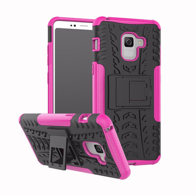 

Goowiiz Phone Case For Samsung Galaxy A5 2018A7 2018A8 2018A8 Plus 2018 Armor Tire Texture Rugged PCTPU Silicone