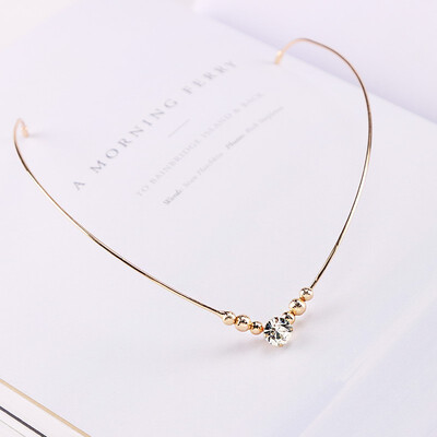 

1PC New Arrival Fashion Headbands For Women Crystal Alloy Hairbands Back Holder Headwear Girls Lovely Hair Band Hair Accessories