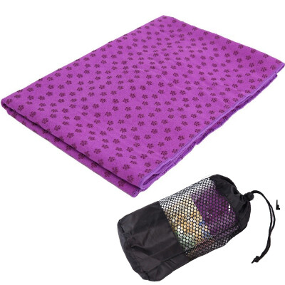 

Kay speed environmental protection thickening non-slip yoga shop towel plum blossom point anti-slip sweat yoga blanket yoga towel with net bag EA09 green