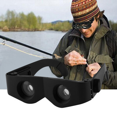 

Portable Glass Style Black Telescope & Magnifier For Fishing Hiking Binoculars Black