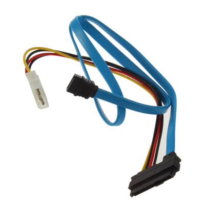 

7 Pin SATA Serial ATA to SAS 29 Pin & 4 Pin Cable Male Connector Adapter