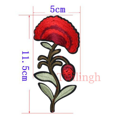 

1 Pcs New Flower Patches Embroidered Patch 3D Stickers Sewing Motif Applique Clothing Repair Fabric DIY Clothes Wedding Patches