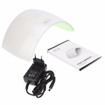 

Abody LED UV Lamp Nail Gel Dryer Fingernail Toenail Gel Curing White Light Nail Art Painting Salon Tool 24W UK Plug Pink
