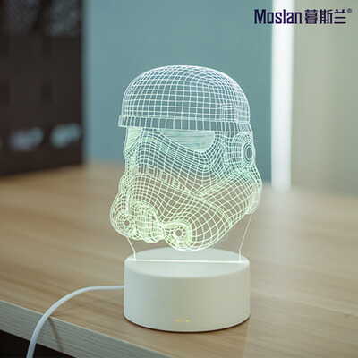 

Creative 3D table lamp than love night lamp Christmas birthday gift three-dimensional plug room bedroom bed simple modern