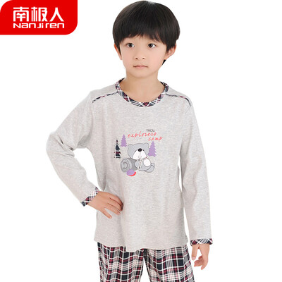 

Antarctic childrens pajamas mens spring&autumn cotton in the big childrens home service girls long-sleeved pajamas set N854T80021 boys children red 120