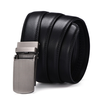 

XHtang Fashion Mens Belt Automatic Buckle Belt Leather Belt Business Suit Belt Jeans Gift
