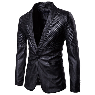 

Tide brand business mens fashion leather suit dress mens casual suit mens button wedding party suit