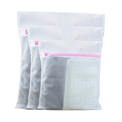 

Pinmai laundry bag three-piece suit fine mesh designer wash bag square wash bag washing machine special mesh bag bra clothing wash bag 3 sets