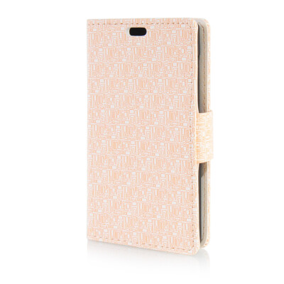 

MOONCASE Leather Side Flip Wallet Card Slot Pouch Stand Shell Back ЧЕХОЛ ДЛЯ Microsoft Lumia 435 Beige