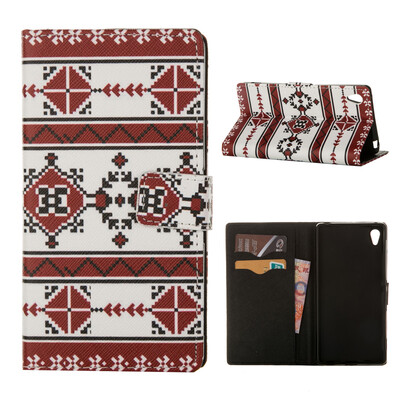 

MOONCASE ЧЕХОЛ ДЛЯ Sony Xperia Z4 Flip PU Leather Fold Wallet Card Slot Kickstand Back [Pattern series] /a19
