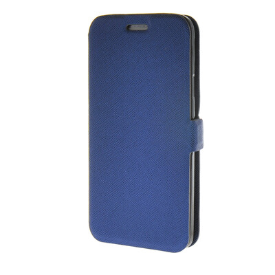

MOONCASE Cross pattern Flip Pouch Leather Wallet Slim Stand чехол для Samsung Galaxy A3 Dark blue