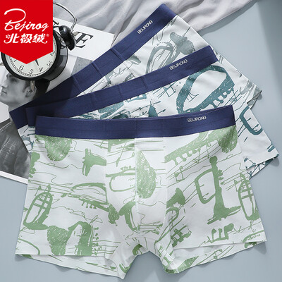 

Bejirog Mens Comfortable Underwear Breathable Cotton Boxer Briefs 3
