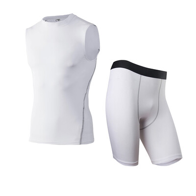 

Running Set Quick Dry Vest Gym Sport Suit T-Shirt&Shorts Sportswear Men