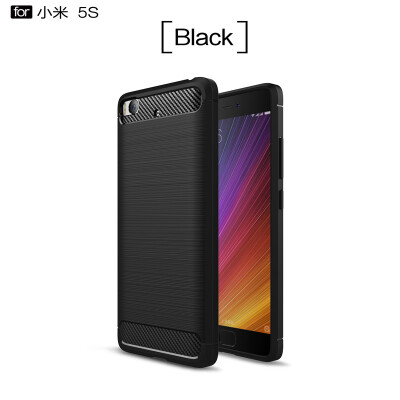 

For Xiaomi 5S Carbon Fiber Phone Cases Soft TPU Anti-Knock Cover For Xiaomi 5S case