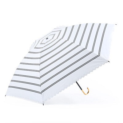 

IDREAMY summer Korean version of the hook small fresh umbrella female ultra light folding umbrella umbrella sun umbrella 32310 white