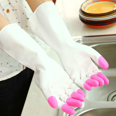 

Supreme Latex Waterproof Rubber Rubber Washing Clothes Clean Thin Household Plastic Dishwashing Gloves JD-SN-29