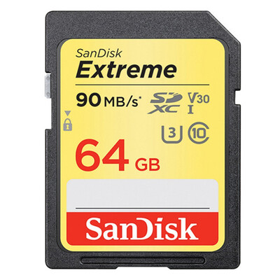 

SanDisk 90MBS Memory Card for Camera 32GB 64GB SD Card U3 4K Flash Card for Camera SDXC SDHC with Card Reader for PC Phone