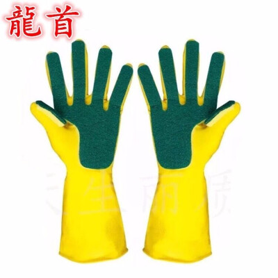 

1 Pair Creative Home Washing Cleaning Gloves Garden Kitchen Dish Sponge Fingers Rubber Household Cleaning Gloves for Dishwashing