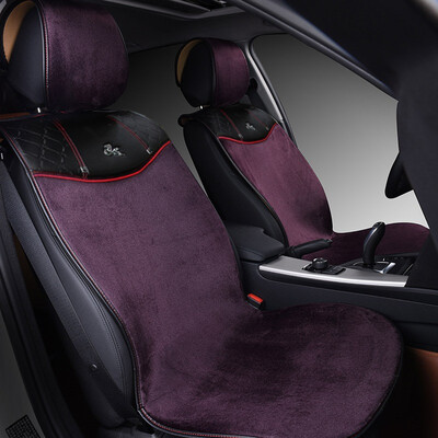 

Yuma Yuma Kirin series winter tie-free short plush car seat cushion five-seat universal black factory straight hair