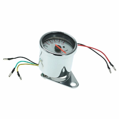 

12V Universal Motorcycle Mechanica 13000RPM Scooter Analog Tachometer Gauge XP