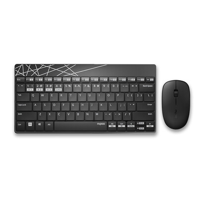 

Rapoo X221M multi-mode wireless mouse&keyboard set Bluetooth mouse&keyboard set Bluetooth 30 Bluetooth 40 wireless 24G notebook mouse&keyboar