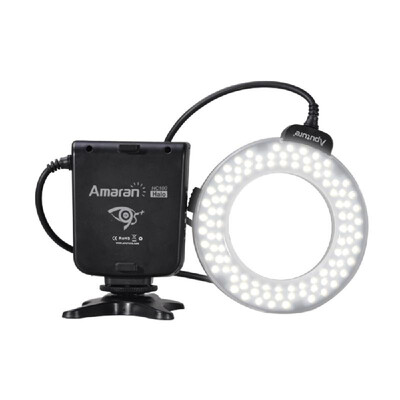 

Andoer Aputure Amar225n de Halo HC100 CRI 95 anillo de luz de flash LED