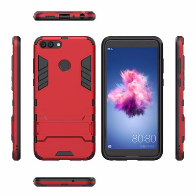 

WIERSS Shockproof Hard Case for Huawei P smart FIG-LA1 FIG-LX1 LX2 LX3 nova lite 2 FIG-L21 Enjoy 7S Combo Armor Case Back Cover