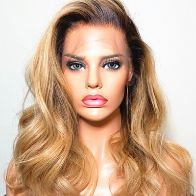 

Fashion Lace Front Wig 427 Mixed Color Virgin Hair Wigs