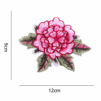 

Sunbling 1 pcs Embroidered Flowers Sew On Lace Patches Colorful Applique Sticker For Women Dress Clothing