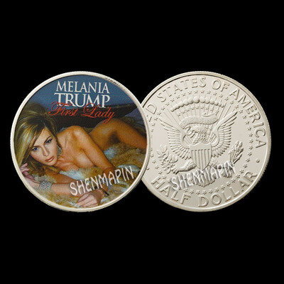 

Americas first lady gold plated Commemorative coin sexy model challenges souvenir love collection