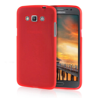 

MOONCASE Transparent Soft Flexible Silicone Gel TPU Skin Shell Back Case Cover for Samsung Galaxy Grand Max G7200 Red