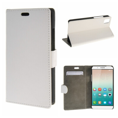 

MOONCASE Case for Huawei Honor 7i Premium PU Flip Leather Wallet Card Holder Bracket Back Pouch Case Cover White 01