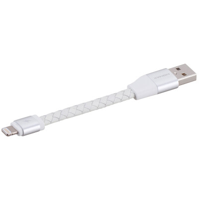 

MOMAX MOMAX MFi certified Apple data cable charging line leather short-term 11cm white support iphone8 7 6sPlus X 5s SE ipad