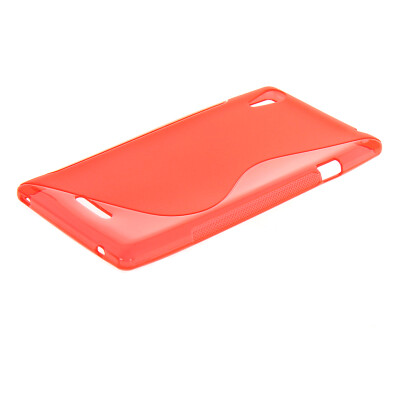 

MOONCASE -Line Soft Flexible Silicone Gel TPU Skin Shell Back Case Cover for Sony Xperia T3 D5103 D5106 Red