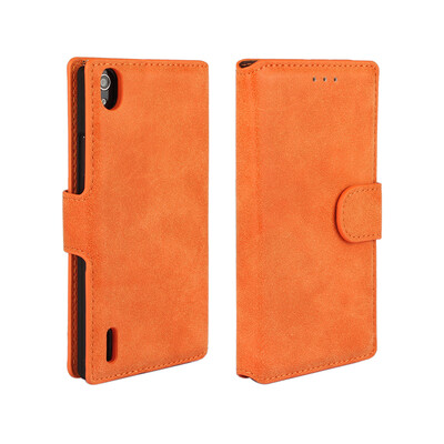 

MOONCASE "кожа Flip бумажник стиль, слот для карт памяти и назад дело прикрытия Huawei Ascend P7