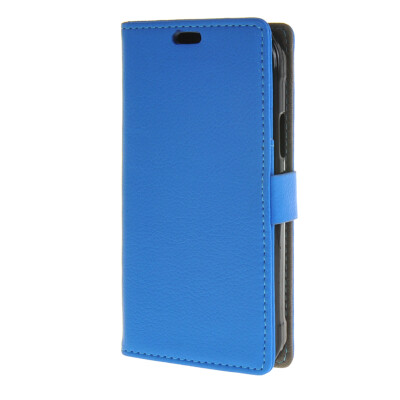 

MOONCASE Litch Skin Flip Leather Wallet Card Slot Stand Back чехол для Samsung Galaxy S6 Active G890 Blue