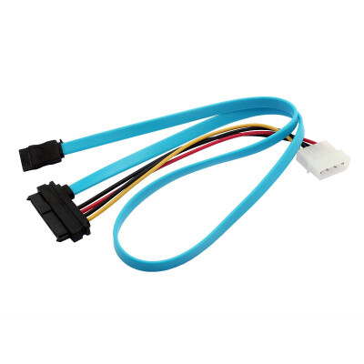 

Blue Unique 29 Pin & 4 Pin Cable Male Connector Adapter 7 Pin SATA Serial ATA to