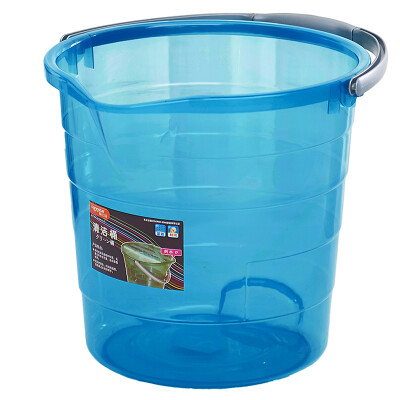 

Long Lida LONGSTAR luxury no cover bucket large capacity 12L thick plastic bag bucket barrel -1295 blue trumpet