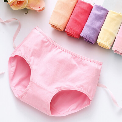 

Nanjiren 5 solid color cotton briefs ladies underwear comfortable&breathable