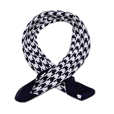 

Scarves women 2018 houndstooth Square Artificial Silk Scarf hijab Lady Neckerchief Shawl Foulard Bandana Fashion Accessories red